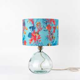 Coastal Fish Lampshade Handmade Nautical Drum Shade