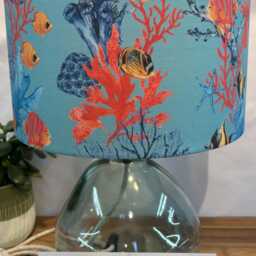 Coastal Fish Lampshade Handmade Nautical Drum Shade - thumbnail 4