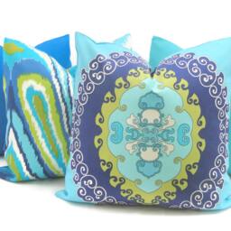 Trina Turk Super Paradise Indoor Outdoor Decorative Pillow Cover, Schumacher - thumbnail 2