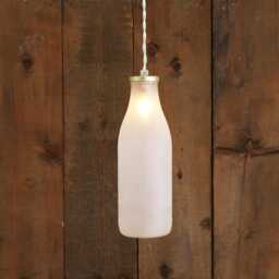 Milk Bottle Vintage Retro Pendant Light 10 - thumbnail 2
