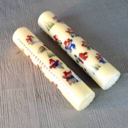 1 Danish Calendar Candle With Children & Numbers To 24 - thumbnail 2
