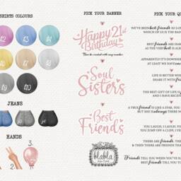 21st Birthday Gift, Friend Best Wall Art, Personalised Gift - thumbnail 3