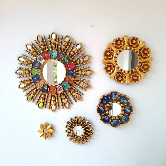 "Peruvian Mirrors ""Rainbow - Blue" - image 1