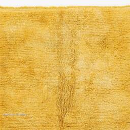 Yellow Wool Tulu Rug Handmade Bohemian Flokati Rug - thumbnail 3