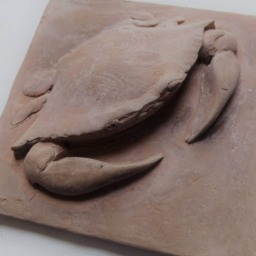 Blue Crab Concrete Back Splash Accent Tile - thumbnail 2