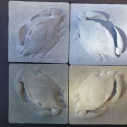 Blue Crab Concrete Back Splash Accent Tile - thumbnail 2