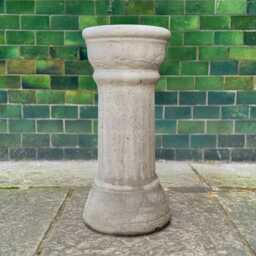 Outdoor Pedestal Statue Concrete Stand Figurine Stone Decoration Handmade Decor Stand Lover Gift Yard Art Garden & Home Sculpture - thumbnail 1