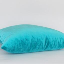 Velvet Pillow Cover Blue Green Decorative Throw - thumbnail 2