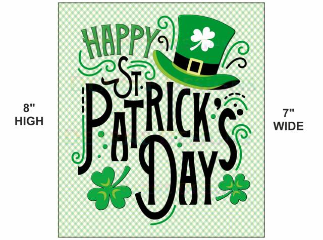 St Patricks Day Wreath Sign, Happy Irish Wreath, St Patricks Xmas Sign UK - image 1