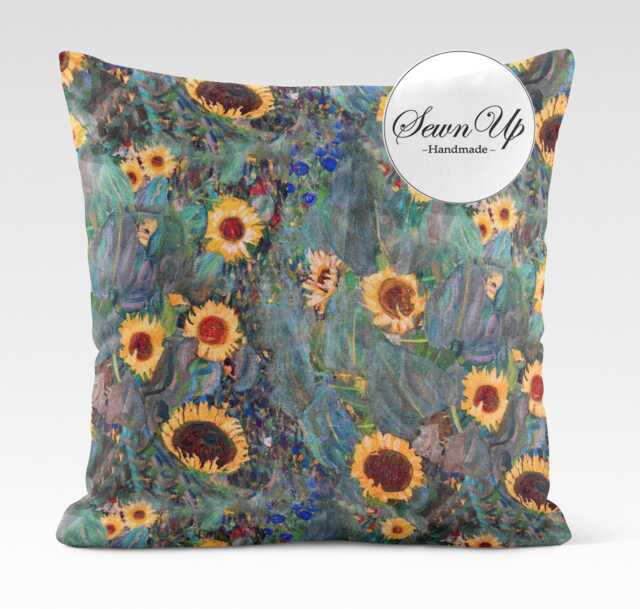 Outdoor Cushion Cover 28 Sizes Sunflowers Handmade Floral Flowers Leaf Gift Waterproof Conservatory - image 1