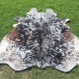 Amazing Tricolor Cowhide Rug Cow Skin Hide 5 X Ft Floor - thumbnail 2