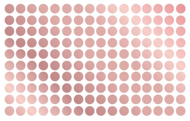 Rose Gold Metallic Polka Dot Wall Decal Nursery Kids Room Peel & Stick Circle Sticker Wedding Removable Reusable Choose Size Color - image 1