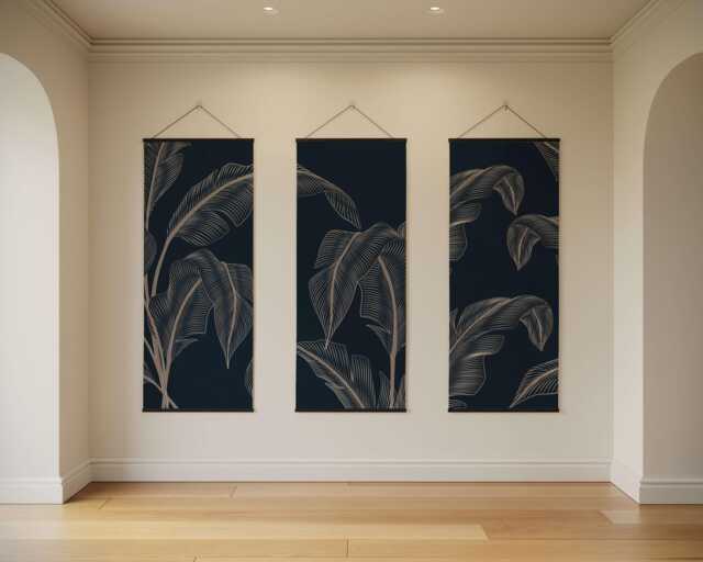 Banana Leaf Tapestry - Wall Hanging Unique Art - image 1