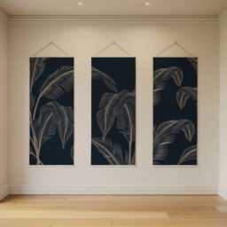 Banana Leaf Tapestry - Wall Hanging Unique Art - thumbnail 2