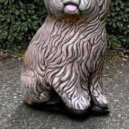 Garden Old English Statue Concrete Shepherd Sculpture Realistic Figurine Memorial Dog Ornament Front Door Decoration - thumbnail 4