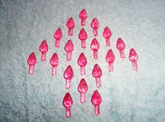 100 Med Pink Ceramic Christmas Tree Lights