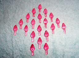 100 Med Pink Ceramic Christmas Tree Lights