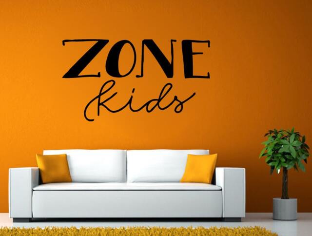 Kids Zone Sign Words Wall Or Window Sticker Decal Vinyl Fathead Mural Decor L1976 - image 1