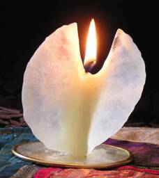 Small Angel Candles, Hand-Shaped From Beeswax - thumbnail 1