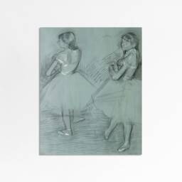Ballet Dancers - French Vintage Sketch Little Girl Decor Degas Print 5x7 8x10 9x12 - thumbnail 2