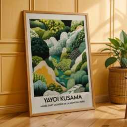 Yayoi Kusama Landscape Poster - Surreal Dot Art Print - thumbnail 3