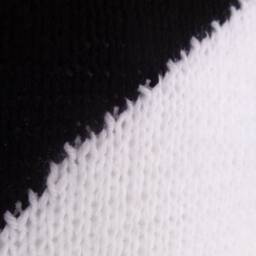 Cushion + Cover White Black Acrylic Wool - thumbnail 2