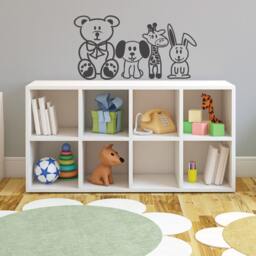Friendly Animal Vinyl Wall Decal - Nursery & Kids Room Decor - thumbnail 2