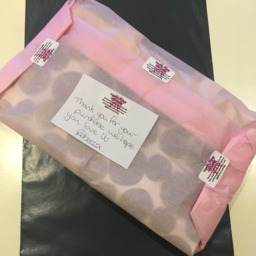 Knitted Baby Pram Blanket White With Pink Rosebuds - thumbnail 4