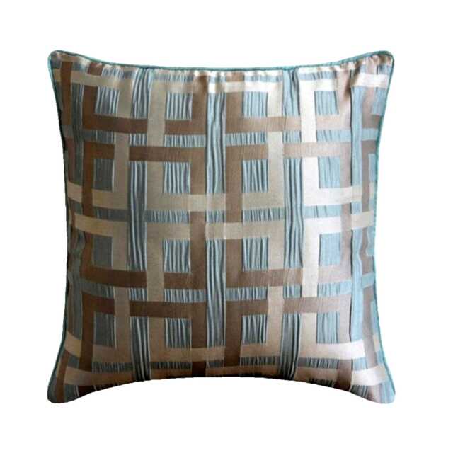 "Decorative Teal Blue Bed Pillow Cover 24""x24""/26""x26" - image 1