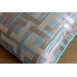 "Decorative Teal Blue Bed Pillow Cover 24""x24""/26""x26" - thumbnail 3