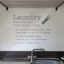 Laundry Room Sticker, Room Wall Sticker, Laundry Wall Decal, Stickers, Art - thumbnail 2