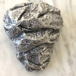 Large Antique-Silver Colour Climbing Abseiling Man Right Arm Up Hanging On Wire Ornament Figure Climber Wall Statue Rock - thumbnail 2