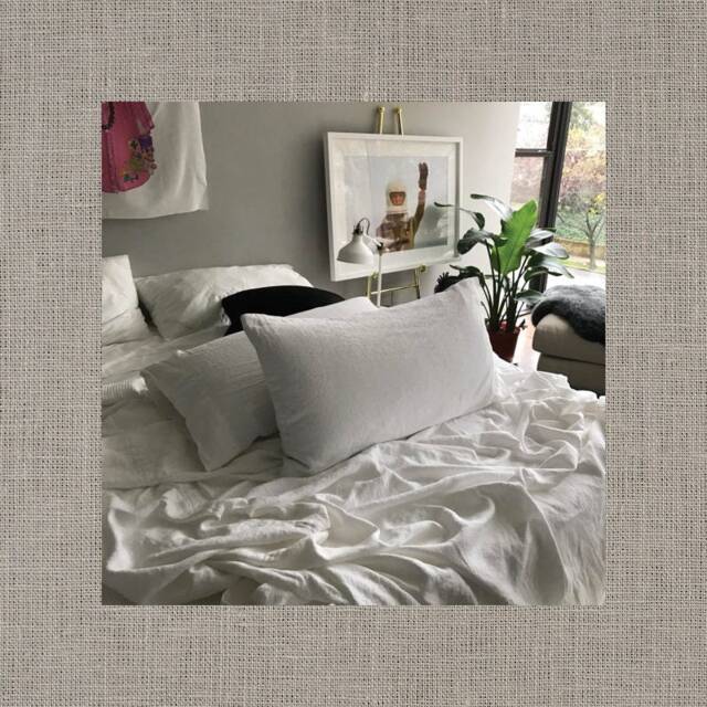 Foggy Gray Linen Pillowcases - Pair Of Minimalist Bedding -Solid Light Made To Order in The Usa - image 1
