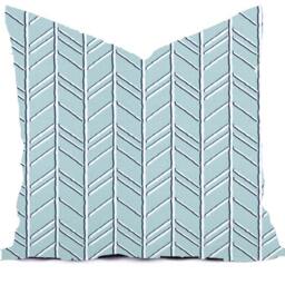 Pillows Covers - Blue Spa Mist Ice Taupe Gray Modern- All Sizes 16x16 18x18 Throw Toss Accent Pillow Home Coastal - thumbnail 4