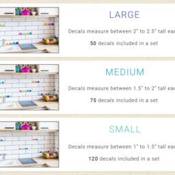 Peel & Stick Wall Decals - Kitchen Decor, Colorful Mid Century Art, Removable Stickers - thumbnail 2