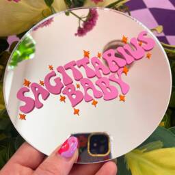 Sagittarius Horoscope/star Sign Mini Disc Mirror - thumbnail 2