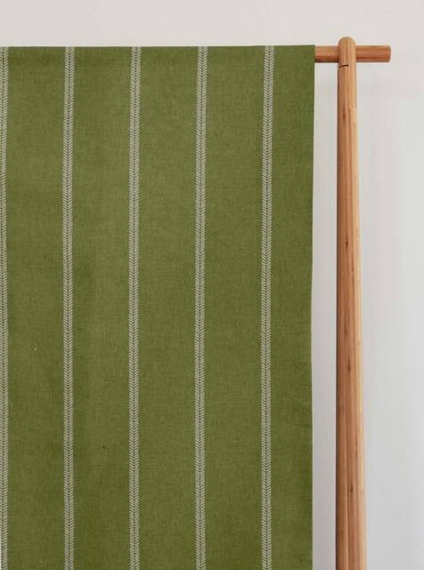 Sample Only - Curtains Made To Measure? Just Need Pole Length & Drop Quote Leaf Green Curtains Linen Lana Green - image 1