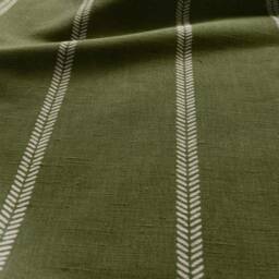 Sample Only - Curtains Made To Measure? Just Need Pole Length & Drop Quote Leaf Green Curtains Linen Lana Green - thumbnail 3