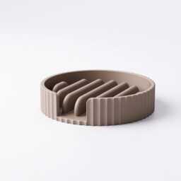 Draining Soap Dish - Bar Holder For Bathroom Or Kitchen Sink Fin Ridged Texture 25 Colours Available - thumbnail 4