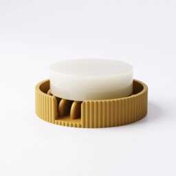 Draining Soap Dish - Bar Holder For Bathroom Or Kitchen Sink Fin Ridged Texture 25 Colours Available - thumbnail 3