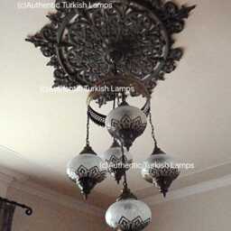Chandelier Lamp, Light, Moroccan Light, Moroccan Lighting, Turkish Light, Moroccan Lamp, Moroccan Pendant, Moroccan Lantern - thumbnail 2