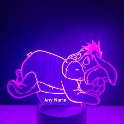 Personalised Winnie The Pooh Night Light - Children's Kids Bedroom Led Birthday Gift Christmas - thumbnail 3