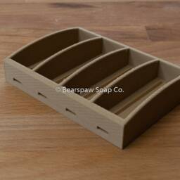 Four Bar Soap Dish - Side Drain - thumbnail 3