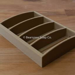 Four Bar Soap Dish - Side Drain - thumbnail 4