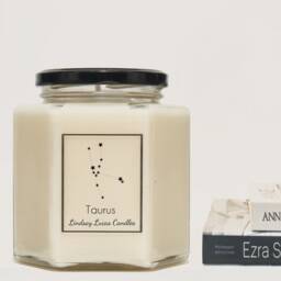 Taurus Star Sign Scented Candle, Zodiac Constellation Astrology Gift, Horoscope Birthday Candles Astronomy - thumbnail 2