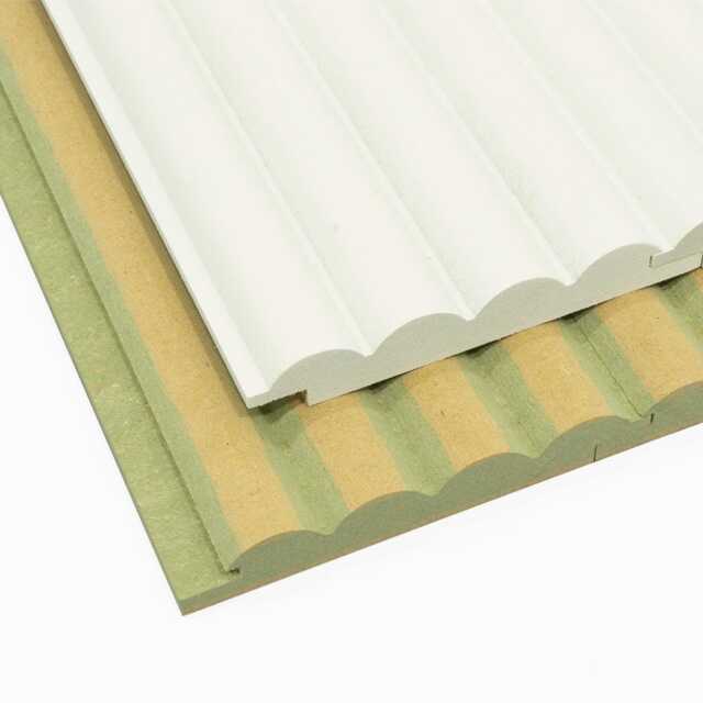 3D Ribbed Mdf Wall Panelling Tongue & Groove - Pack Of 5 - image 1