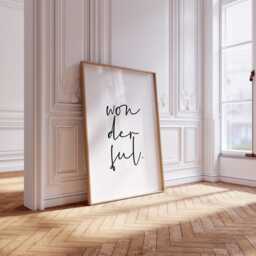 Wonderful Wall Print, Quote Print, Art, Positivity Positive Affirmation Wall Art - thumbnail 2