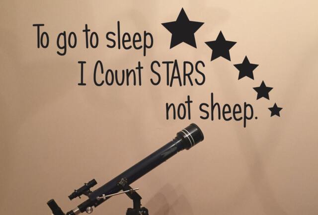 Star Room Decor, Kids Space Theme Vinyl Wall Decal. Sticker - image 1