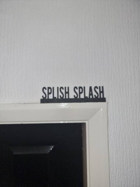 Splish Splash Door Topper, Shelf Decor, Wall Quirky Home Interior Gift, Door Decoration - image 1