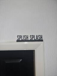 Splish Splash Door Topper, Shelf Decor, Wall Quirky Home Interior Gift, Door Decoration - thumbnail 1